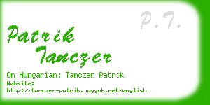 patrik tanczer business card